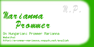 marianna prommer business card